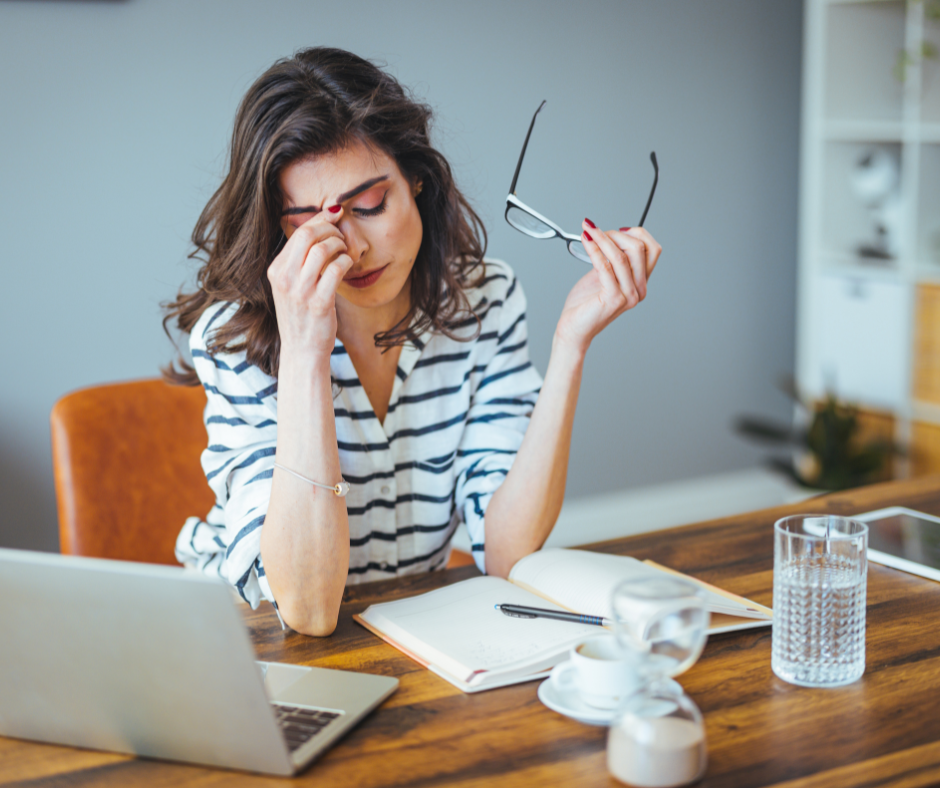 Stressed woman